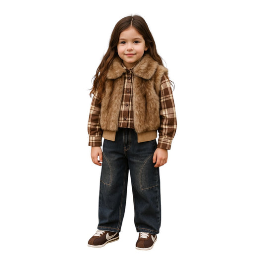 585 - Smanicato ecopelliccia - Vanity Love Kids