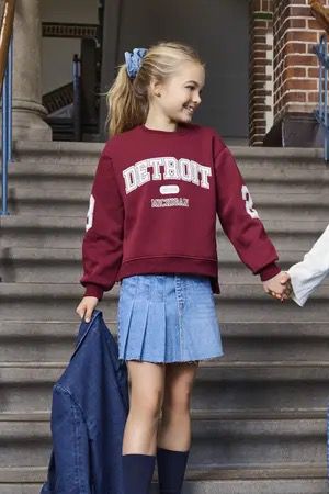 15331171 - Felpa cropped con cappuccio - Only Kids