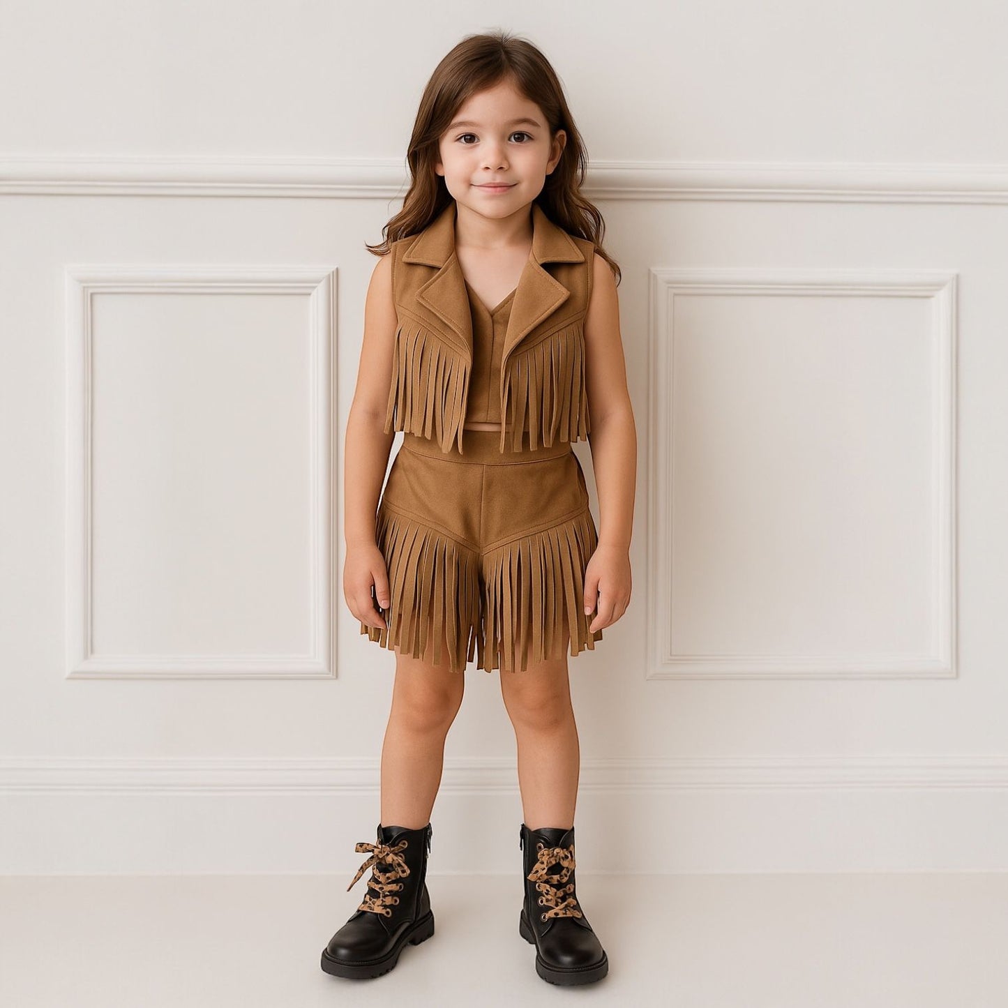 9528 - Completo camoscio - Vanity Love Kids