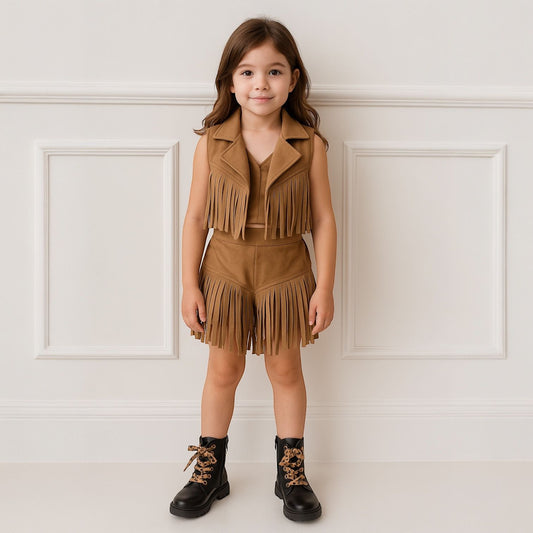 9528 - Completo camoscio - Vanity Love Kids