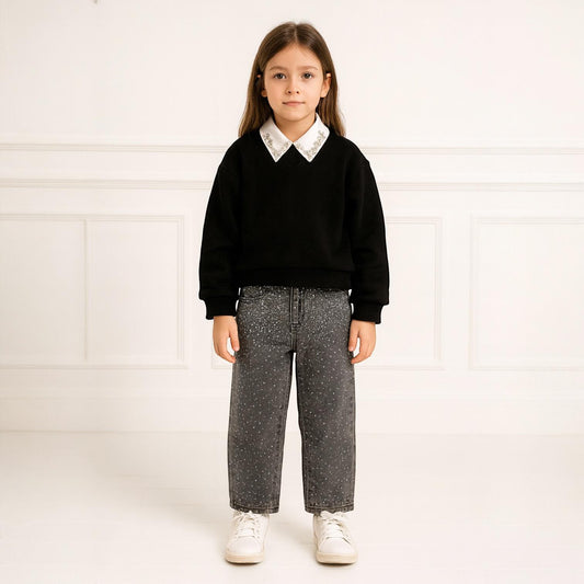 8390 - Felpe Strass - Vanity Love Kids